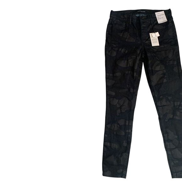 Calvin Klein Women's Size 28 Mid Rise Skinny Camo Print Button Fly Denim Jeans - Picture 9 of 16